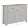 Sideboard Grey 112x35x81 cm Image 9