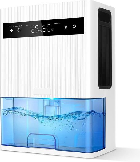 Electric Dehumidifier, 3000ml Portable Small Dehumidifier for Bedroom with Ultra Quiet & Auto Shut off 7 Colorful LED for Wardrobe,basement,Bathroom,Closet,RV,Baby Nursery
