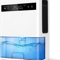 Electric Dehumidifier, 3000ml Portable Small Dehumidifier for Bedroom with Ultra Quiet & Auto Shut off 7 Colorful LED for Wardrobe,basement,Bathroom,Closet,RV,Baby Nursery