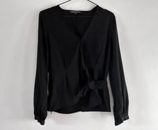 French Connection Black Blouse Size S Uk 10