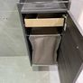 Ex Display Danish made Dansani Mido Pine Grey Wall Cabinet, wall Hung base unit , wooden tray & Laundry bag Image 6
