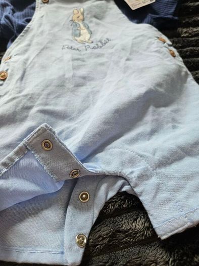 M&S Peter Rabbit Dungarees Set with Hat