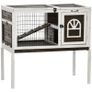 Wooden Rabbit Hutch, Guinea Pig Cage, with Removable Tray, Openable Roof Image 5