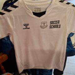 Everton Soccer Schools hummel Football Jersey (Youths 9-10 Years) FREE POST