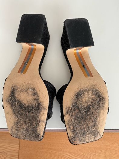 Some Edelman Black Waylon Slider Sandals