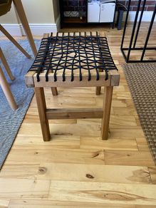 Outdoor wooden stools x2