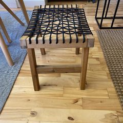 Outdoor wooden stools x2