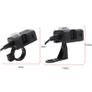 Waterproof Dual USB 12V Motorcycle Handlebar Charger Socket w/ Switch & Mount Image 4