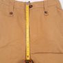 Zara Tan Camel Brown High Waist Wide Leg Trousers with White Turn-Up Cuffs Size S Image 10