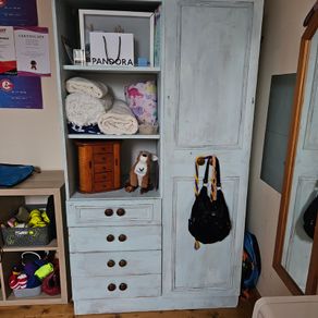 Wardrobe single solid heavy piece