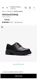 Clarks Derby shoes