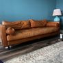 EZ Living Cigar Leather 3 Seater Sofa Image 3