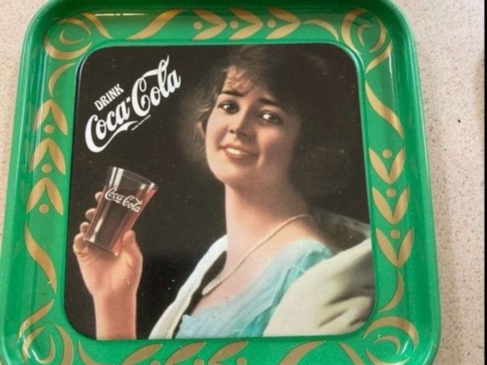 Coca Cola 6 Metal Liberty Coasters