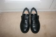 Geox Boys Black Leather School Shoes Like New &amp; Geox Watch - Size 36 (U.K. 3)