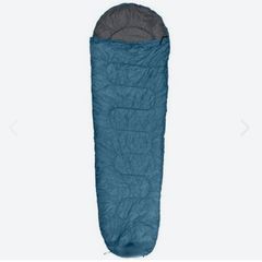 New Blue Sleeping bag in a down-string bag - great for sleepovers, festivals and camping trips