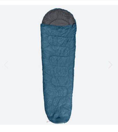 New Blue Sleeping bag in a down-string bag - great for sleepovers, festivals and camping trips