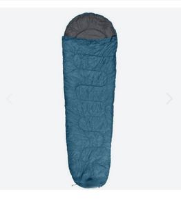 New Blue Sleeping bag in a down-string bag - great for sleepovers, festivals and camping trips