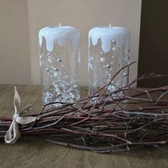 EZ living - 2 Christmas candle holders