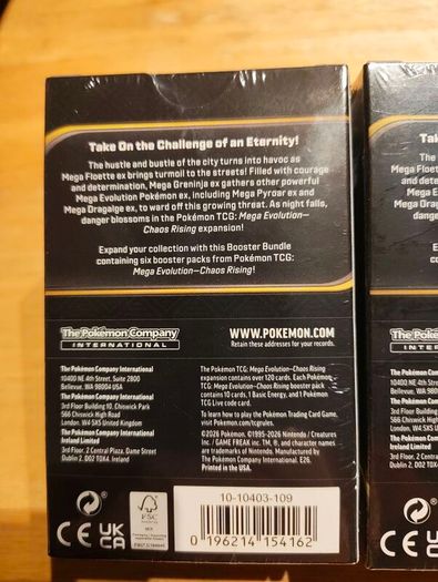 Pokemon Tcg Mega Evolution Chaos Rising booster bundle X2