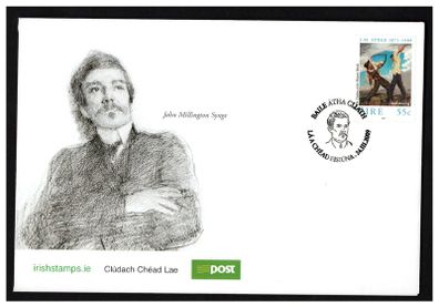 2009 Ireland The 100th Anniversary of the Death of John Millington Synge Commemorative Stamp An Post First Day Cover (FDC)