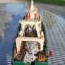 Handmade trawler boat, collectible,  D18 Image 10