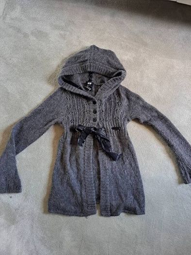 Hm Mohair Lace belt Cardigan 8-9