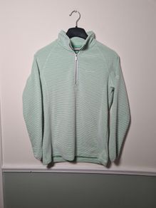 womens CRAGHOPPERS fleece jumper sweater quarter zip Size UK 12 EU 38