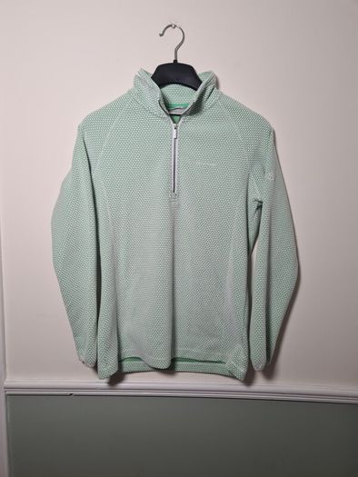 womens CRAGHOPPERS fleece jumper sweater quarter zip Size UK 12 EU 38