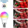 Dimmable Smart LED Bulb, 470Lm, 5W Replacing 40W E14, Works with Alexa, Echo, Google Assistant (Pack of 6) WiFi Golf Ball Shaped Bulbs compatibility with TUYA Image 3