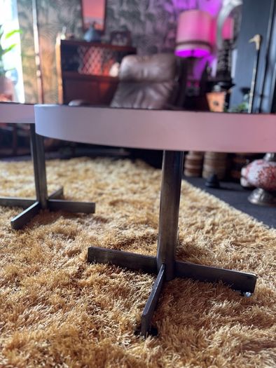 Mid Century circular side table