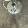 Black faux leather bar stool Image 4
