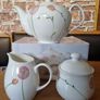 AYNSLEY Bloom Teapot Sugar Cream Set Image 4