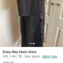 Daisy May black dress size 16 Image 3