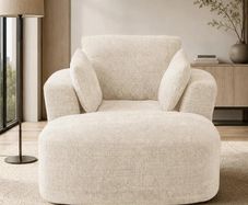Softy Compressed Indoor Lounge Sofa Chair - Beige