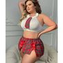 Plus Size Schoolgirl Lingerie Costume Set Image 2