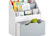 Toy Chest Bookcase with Wheels