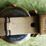 Fossil Womens Gold Color Watch ES-2968 battery -  works well Image 10