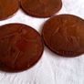 4 x 1920 Copper Pennies. Image 2