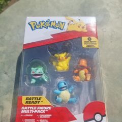 Pokemon Battle Figure Multipack - Pikachu Bulbasaur 4 Pack Toy New