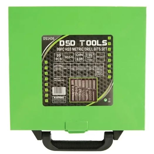 DSD Tools 99pc HSS Metric Drill Bit Set