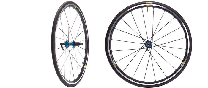Mavic Ksyrium Elite, Blue Alu hubs
