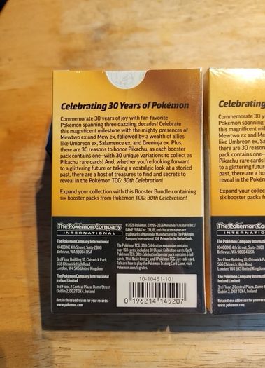 Pokemon Tcg 30th anniversary booster bundle X2