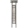 Trellis Arch 150x50x220 cm Grey Impregnated Pinewood Image 3