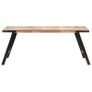 Dining Table 180x90x76 cm Solid Mango Wood Image 2
