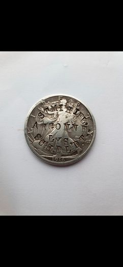 World War 1 Trench Art Counterstamped Coin