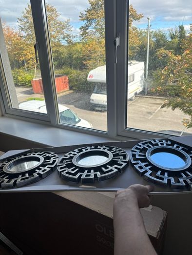 3 small mirrors, never used