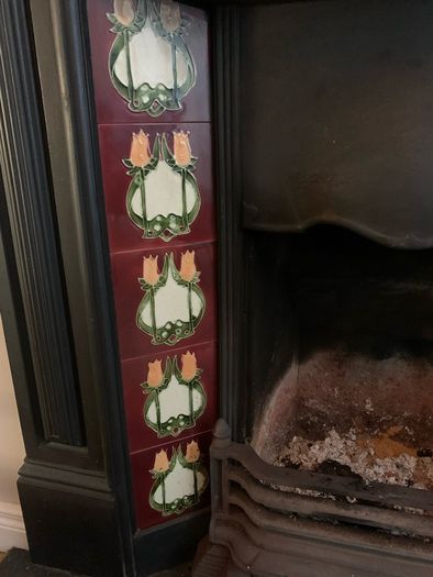 Victorian Antique Cast Iron Fireplace