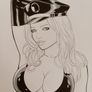 Original Comic Art of DC Lady Hawk by Rubismar de Costa Image 2