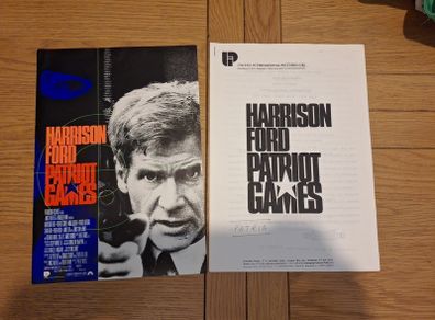 Patriot Games press brochure