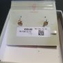 NEW Ted Baker gold color earrings with large sparkling stones RRP 39 euro NEW & BOXED Image 4
